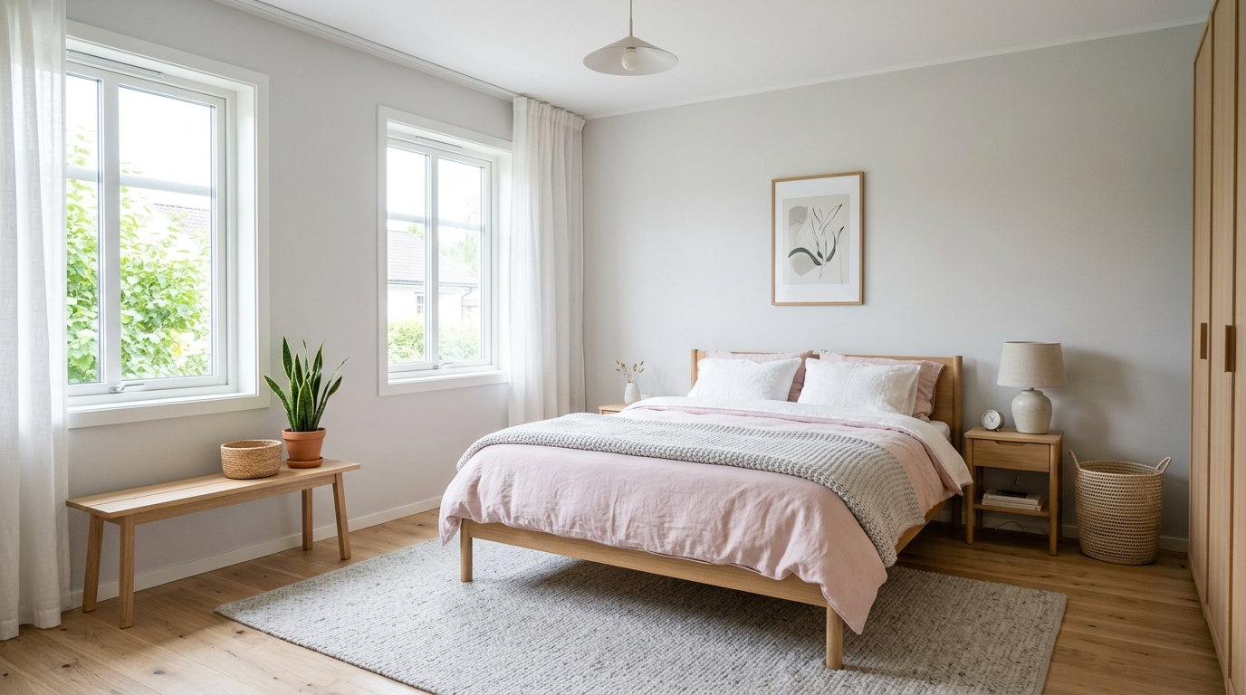 Use layered bedding for a gentle look